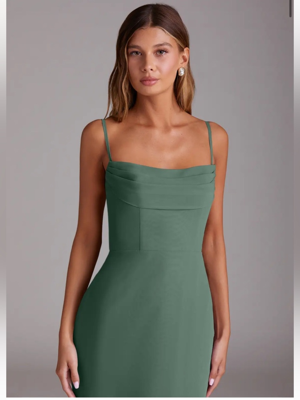 Azazie Saige A-Line Off the Shoulder Chiffon Convertible Evening Dress - Picture 2 of 10